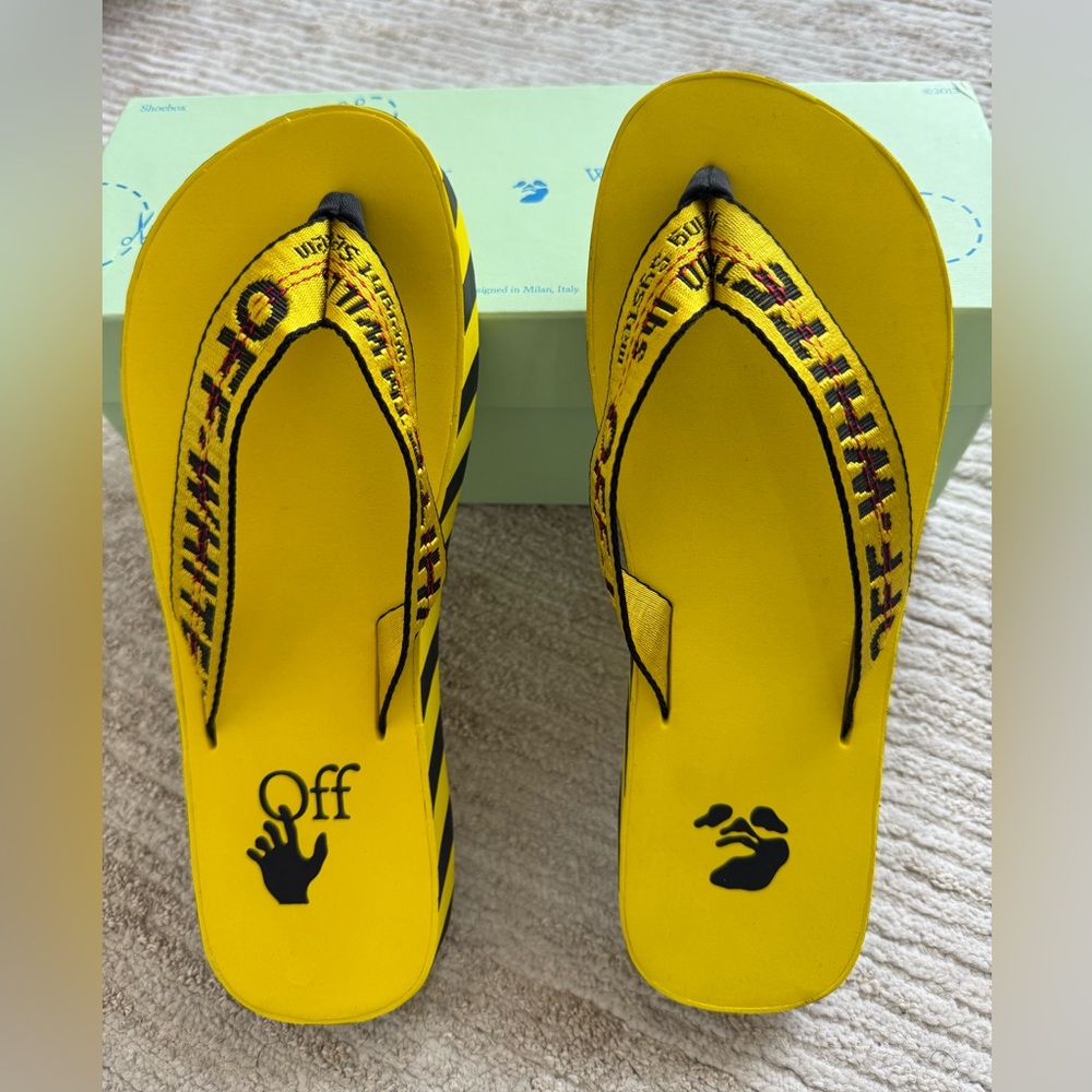 Off-White Vibrant Yellow Sandals